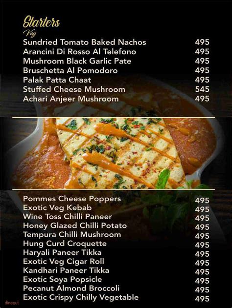 f bar and lounge noida menu